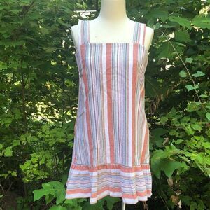 Striped Sleeveless Mini Dress